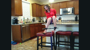 www.maladaptivebehavior.com - Upskirt Lady in Red Satin Blouse thumbnail